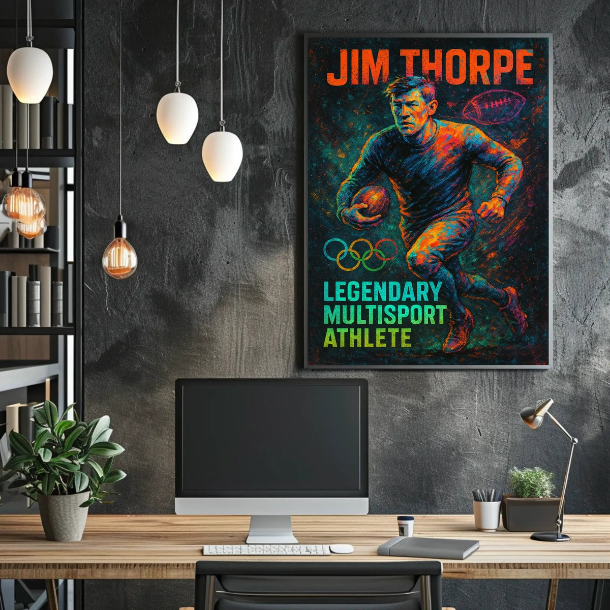 Jim Thorpe Legendary Multisport Athlete Jim Thorpe Poster