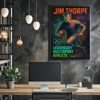 Jim Thorpe Legendary Multisport Athlete Jim Thorpe Poster