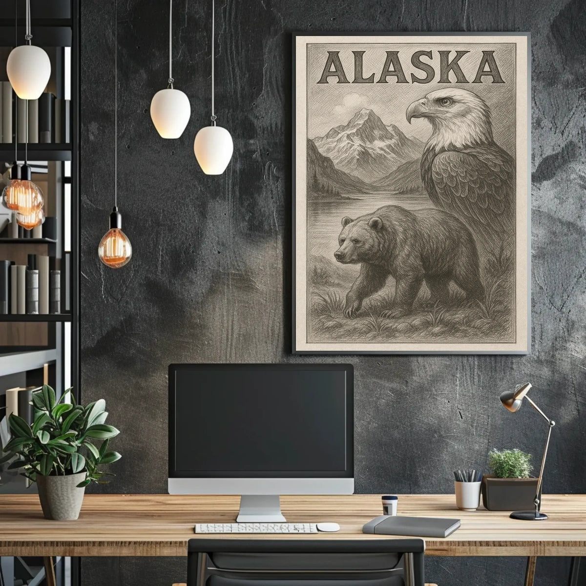 Alaska Wildlife Poster