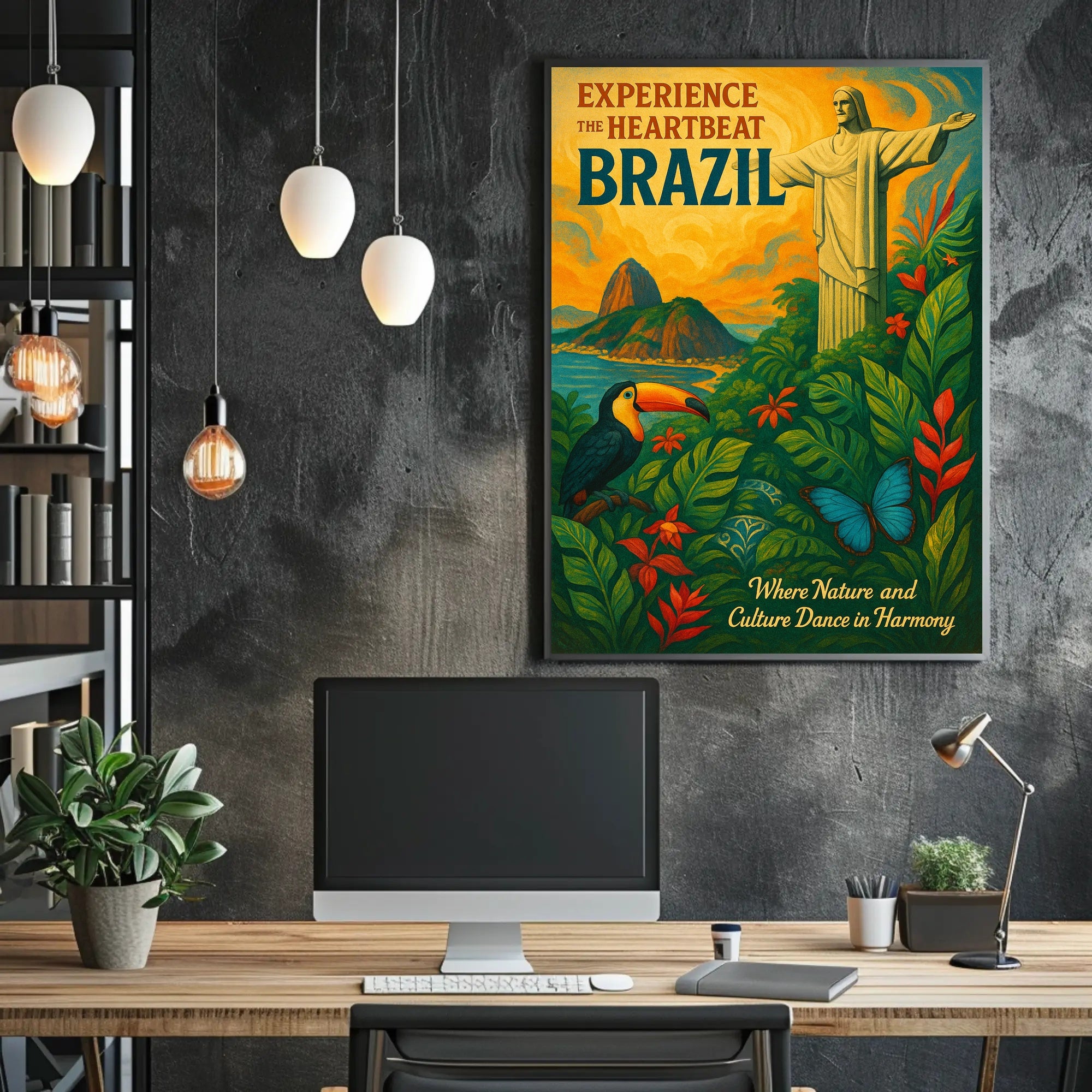 Experience The Heartbeat Of Brazil Poster