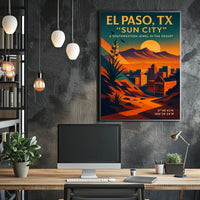 El Paso, TX Sun City Poster