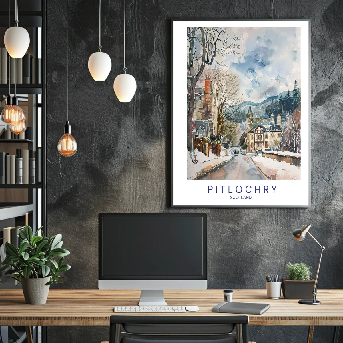 Winter in Pitlochry Poster