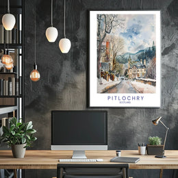 Winter in Pitlochry Poster