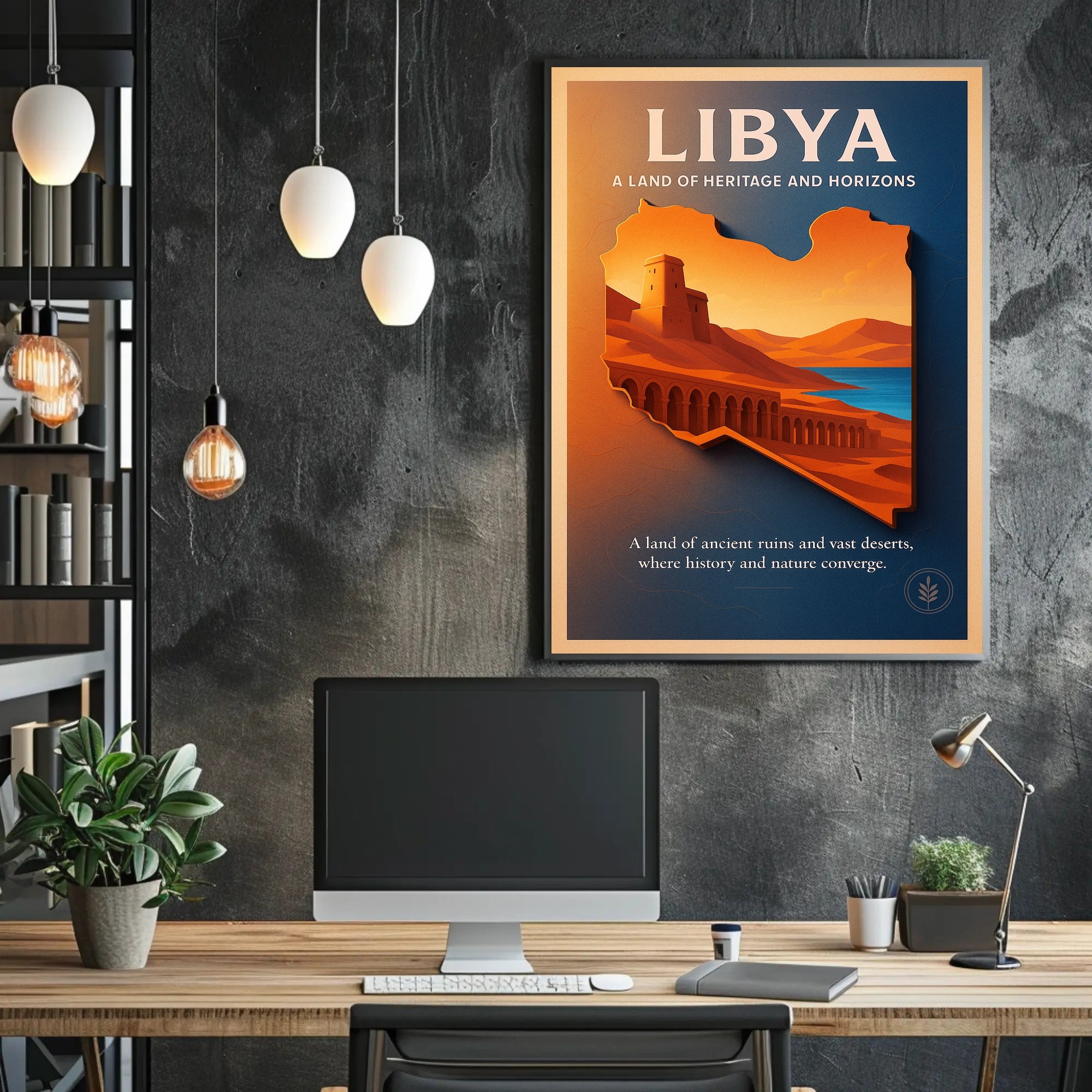 Libya A Land of Heritage and Horizons Poster PosterGoat