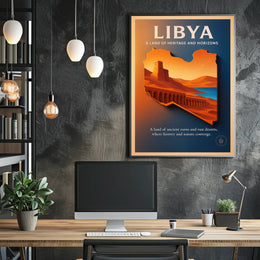 Libya A Land of Heritage and Horizons Poster PosterGoat