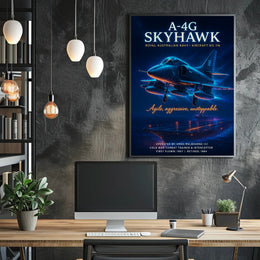 A-4G Skyhawk Cold War Military Recruitment Poster