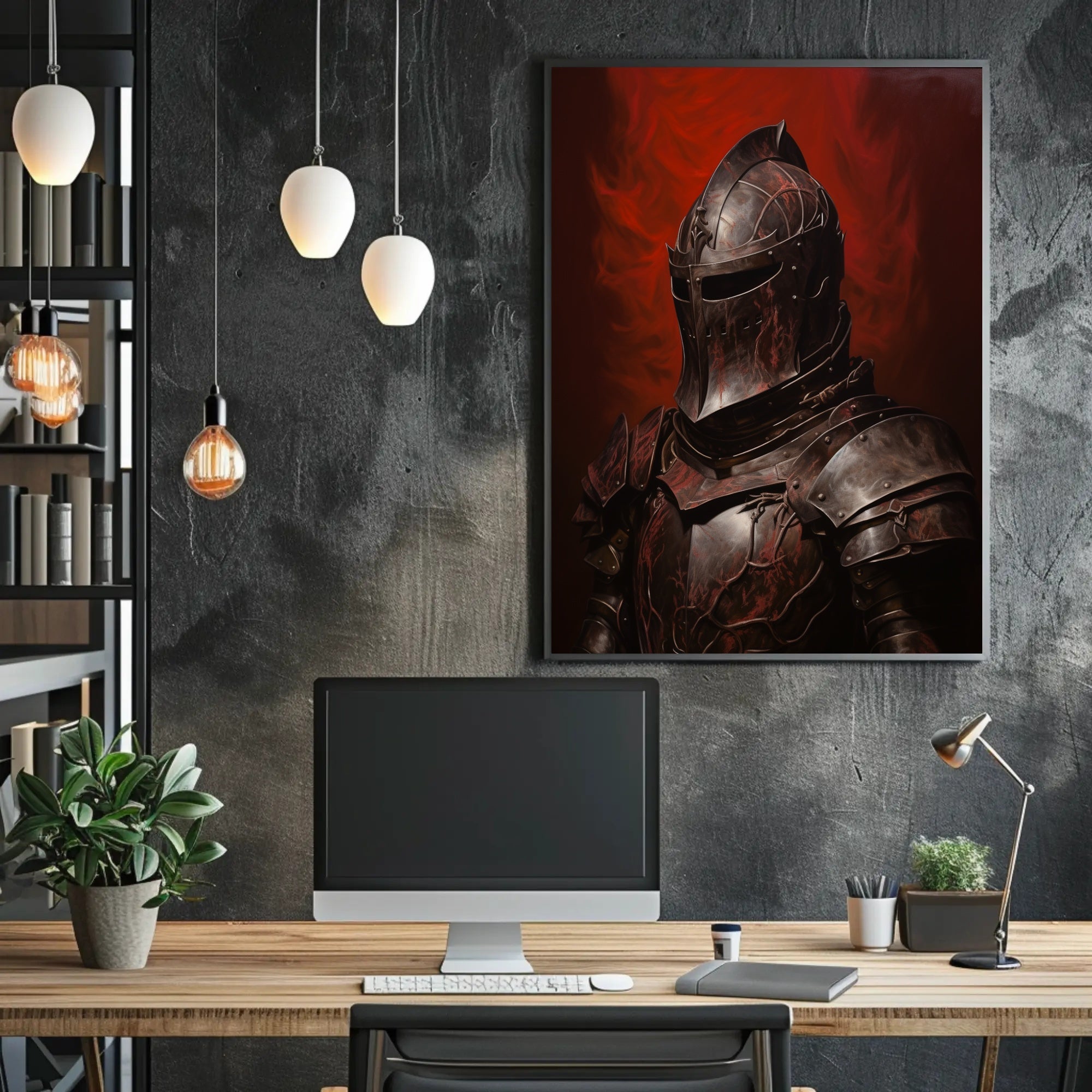 Medieval Knight Valor Art Print Historical or Presidential Poster