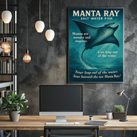 Majestic Manta Ray Poster