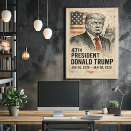 Donald Trump 47th President Poster