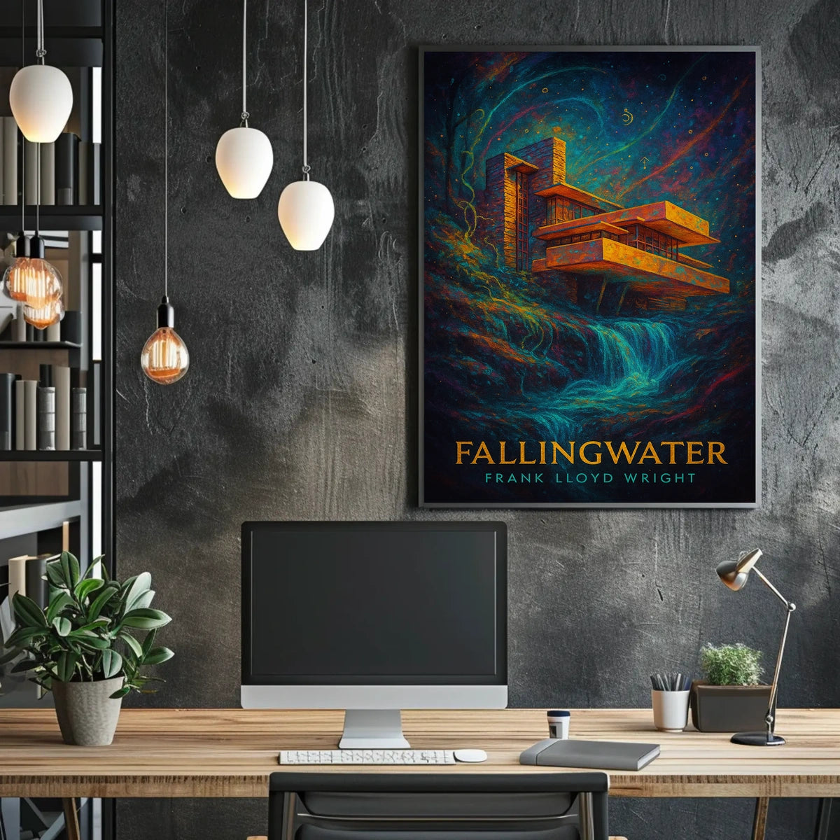 Fallingwater Frank Lloyd Wright Poster