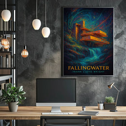 Fallingwater Frank Lloyd Wright Poster
