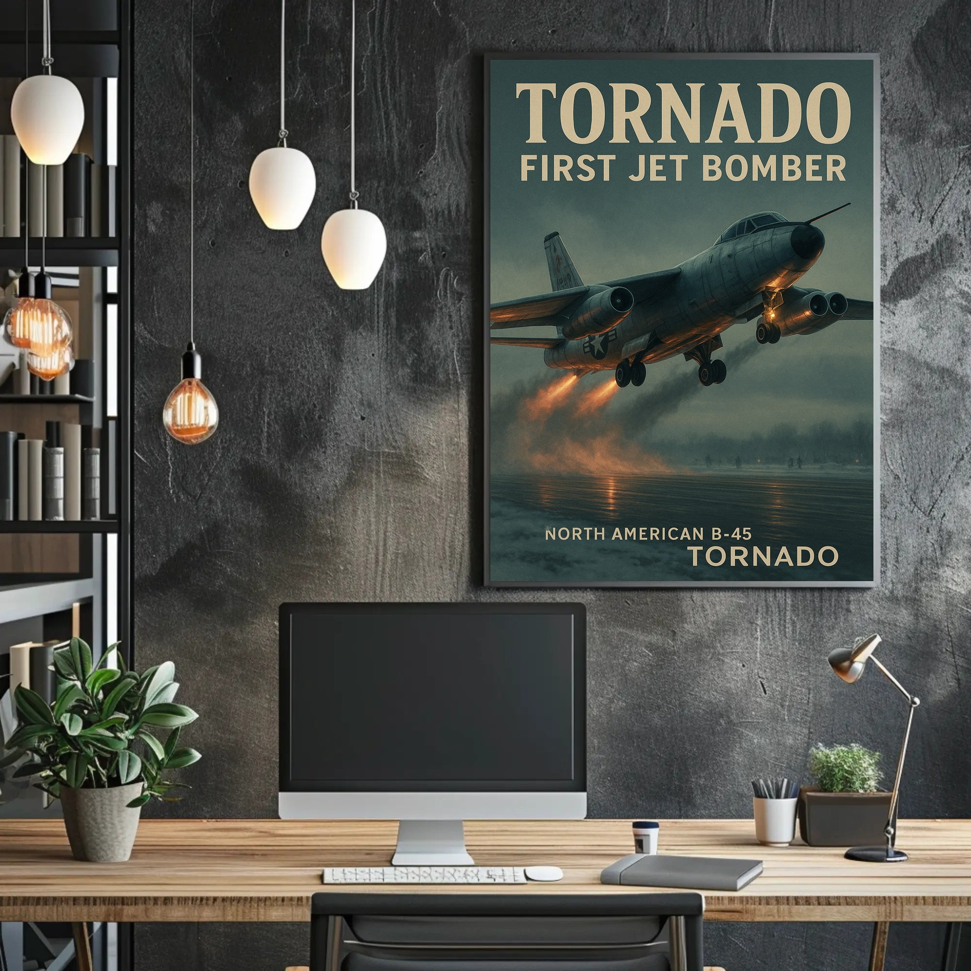 North American B-45 Tornado Early Cold War Poster