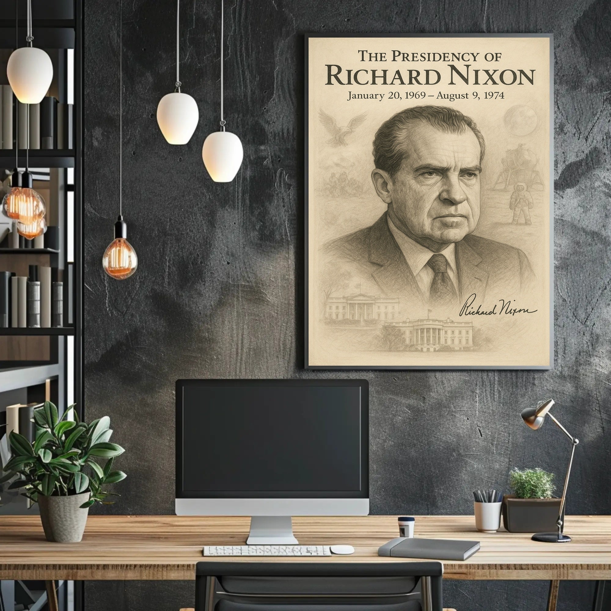 Richard Nixon The Presidency Wall Art Poster PosterGoat
