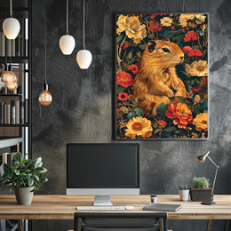 Charming Woodland Chipmunk Animal Poster