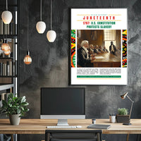 Black History and Constitution Educational Poster