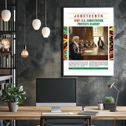 Black History and Constitution Educational Poster