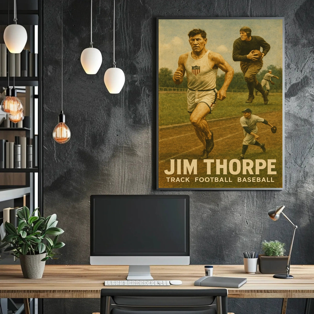 Jim Thorpe Athletic Legend Poster
