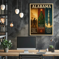 Alabama A State Of Historical Poster