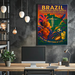 Vibrant Heart of South America Poster
