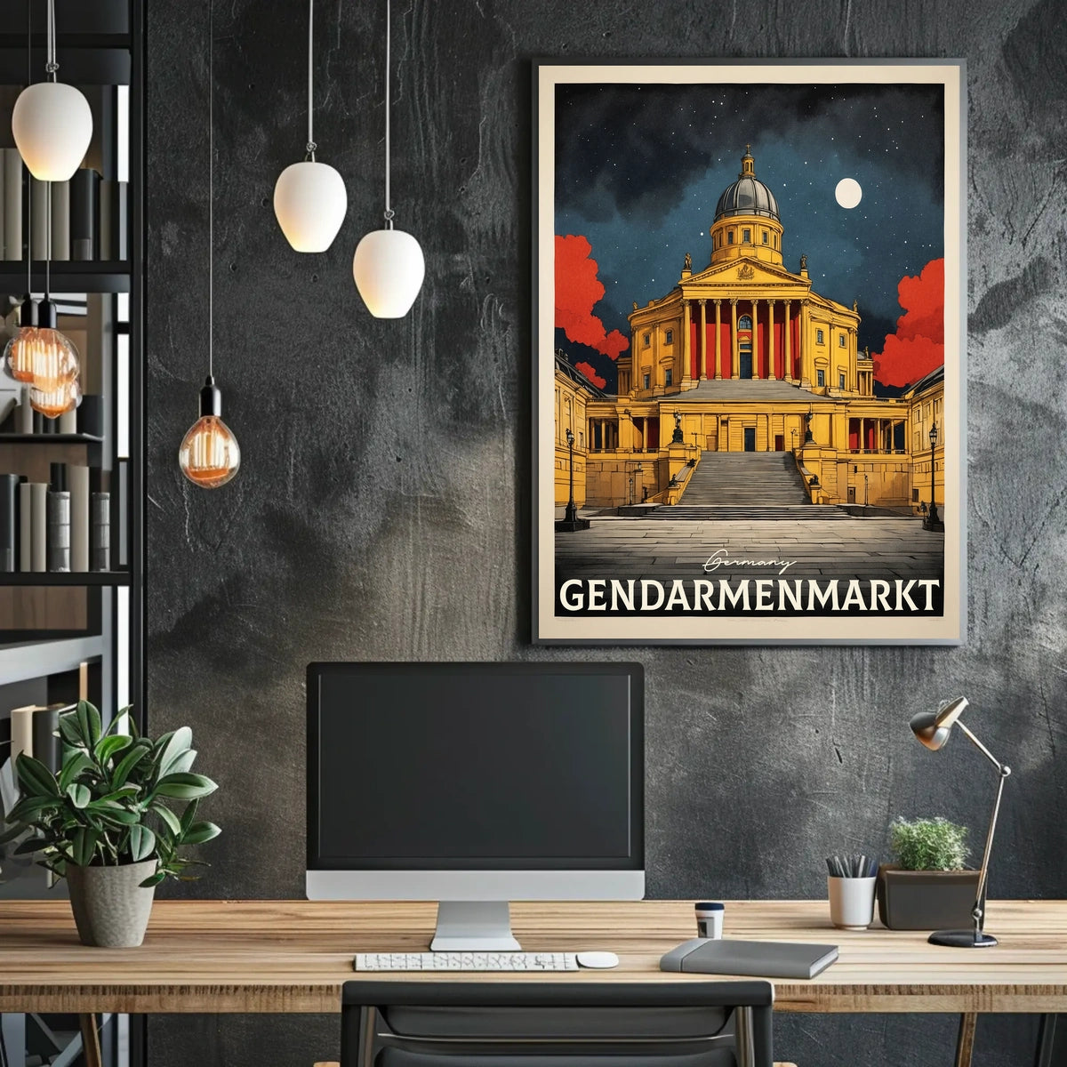 Gendarmenmarkt at Night Poster