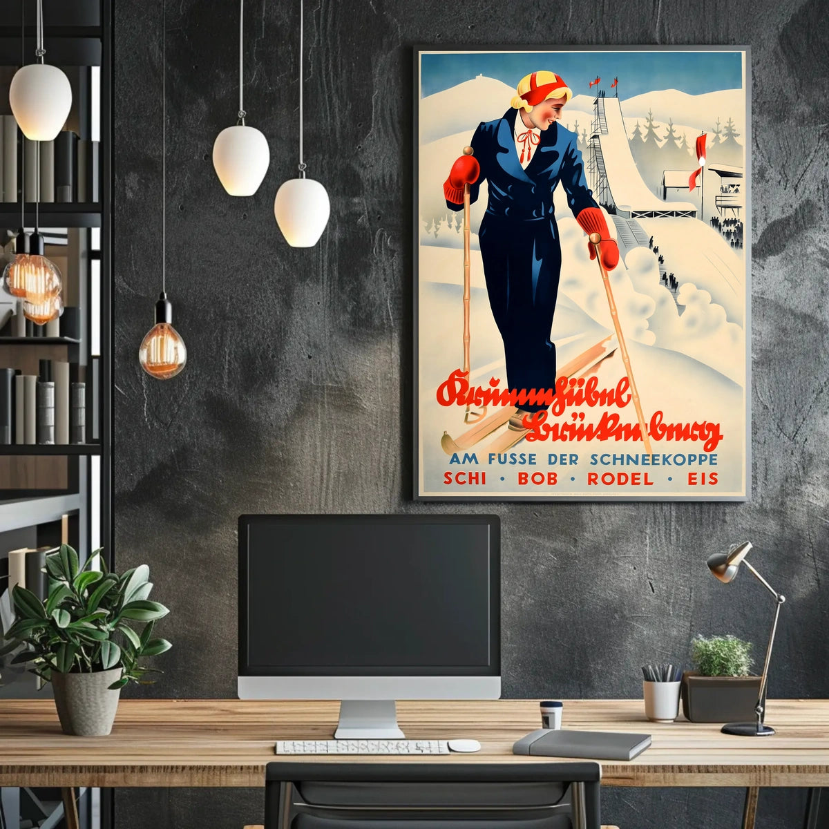Winter Sports At The Foot Of The Poster