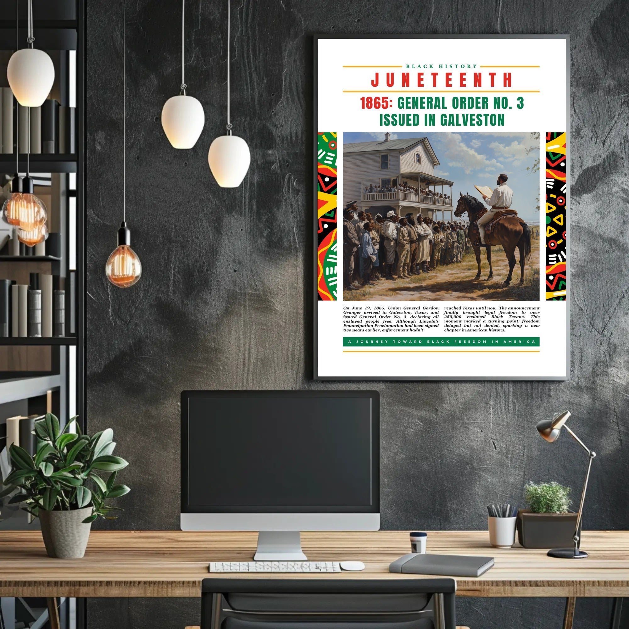 Juneteenth Legacy: Celebrating Freedom with Heritage Cultural Poster