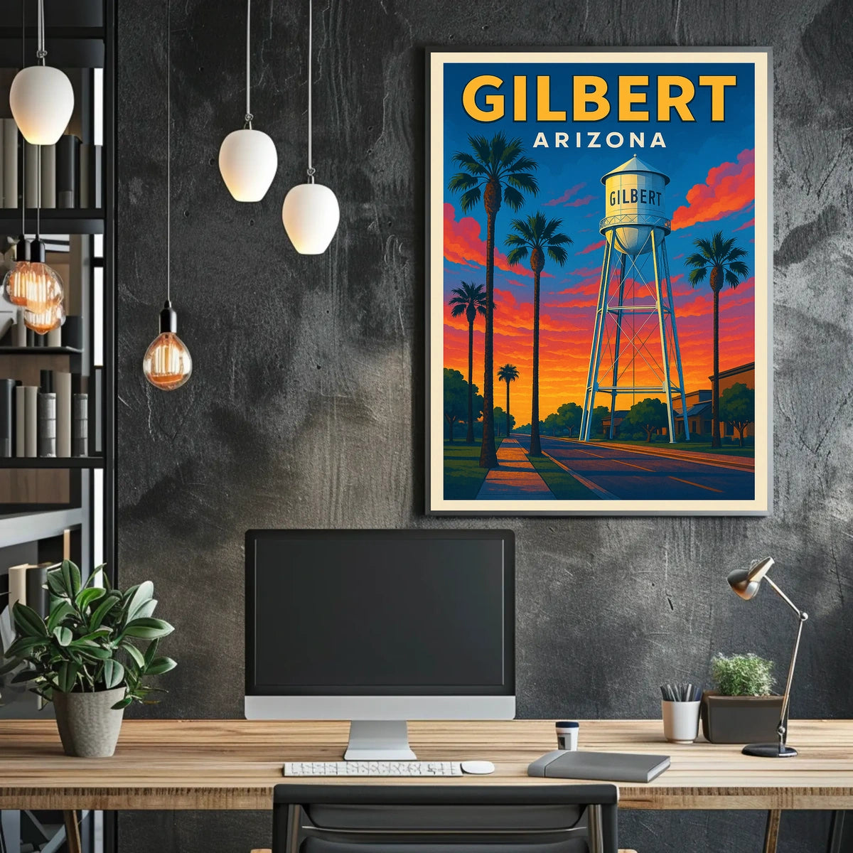 Gilbert Arizona Iconic Water Tower Poster