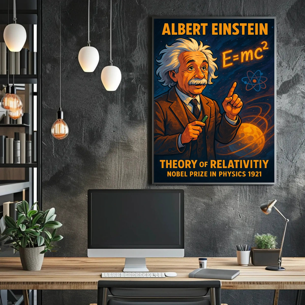 Albert Einstein Nobel Prize In Physics Poster