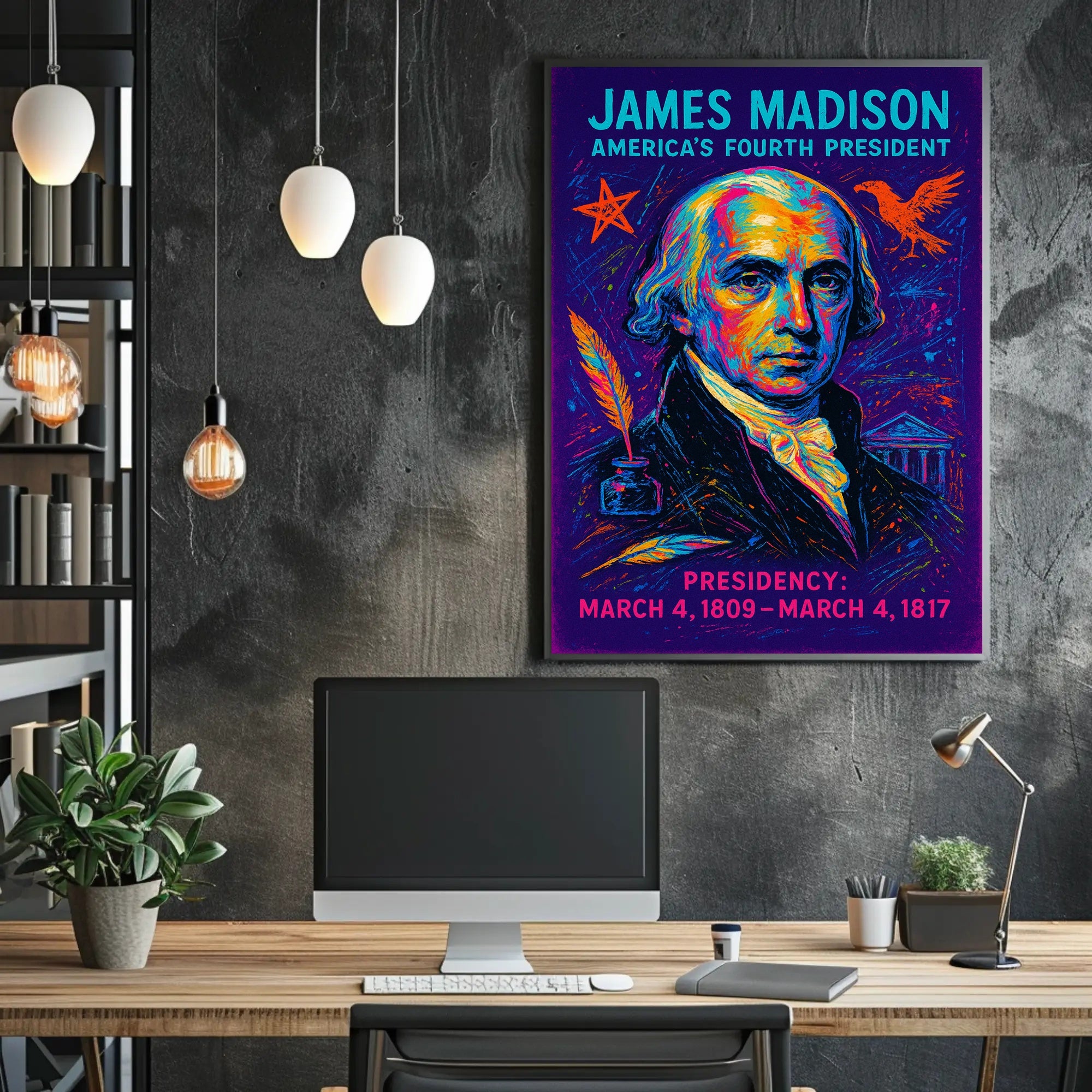 James Madison 4Th President Poster