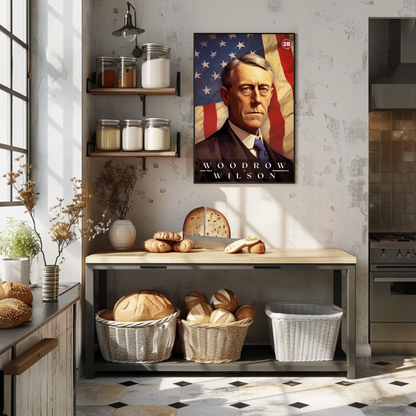 Woodrow Wilson 28th President Of The United States Portrait