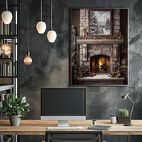 Cozy Winter Hearth Poster