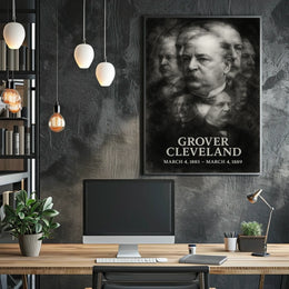 Grover Cleveland 22nd President of the United States Double Exposure Poster