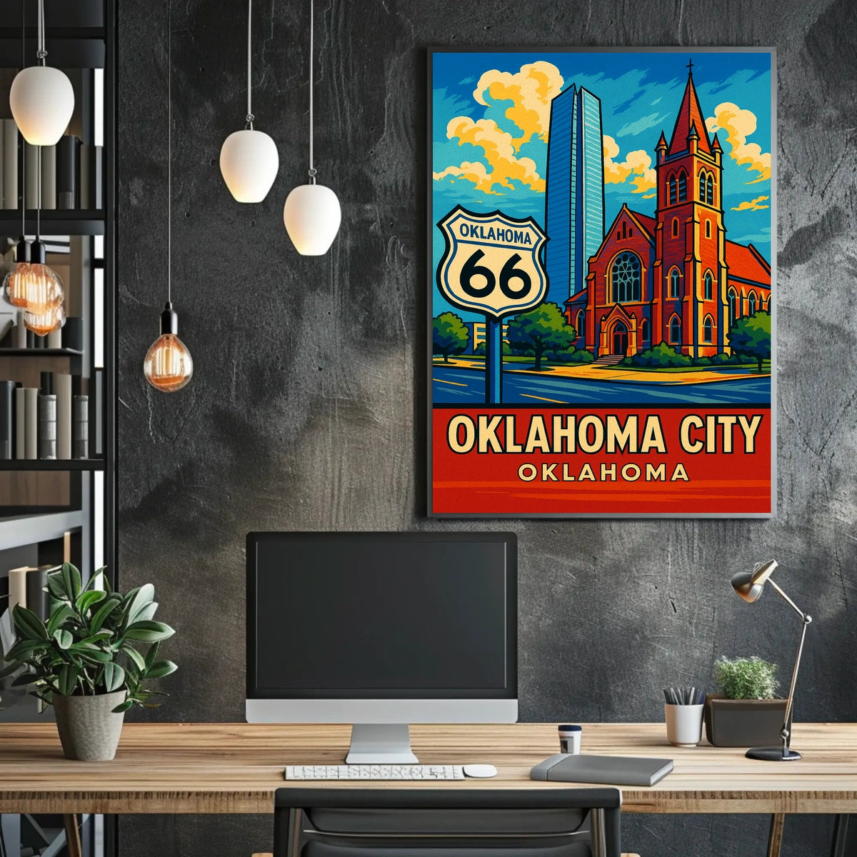 Oklahoma City Route 66 Poster
