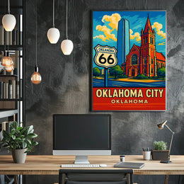 Oklahoma City Route 66 Poster
