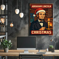 Abraham Lincoln Christmas Poster