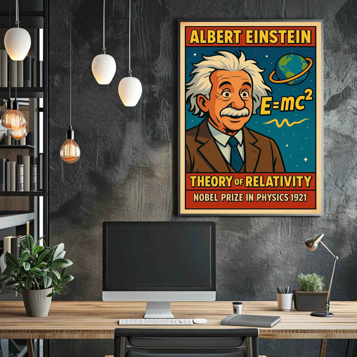 Einstein Relativity Vintage Science Inspiring Museum Quality Decor Science Lovers Wall Poster