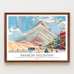 Rainbow Mountain, Perú Poster PosterGoat