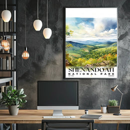 Shenandoah Watercolor Wall Art Poster