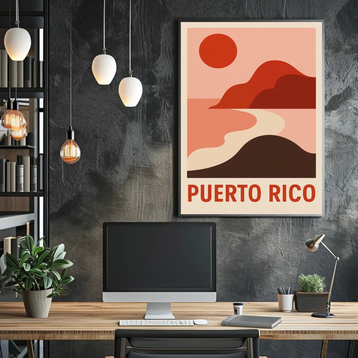 Puerto Rico Scenic Art Poster