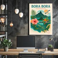 Bora Bora Idyllic Escape Travel Poster PosterGoat