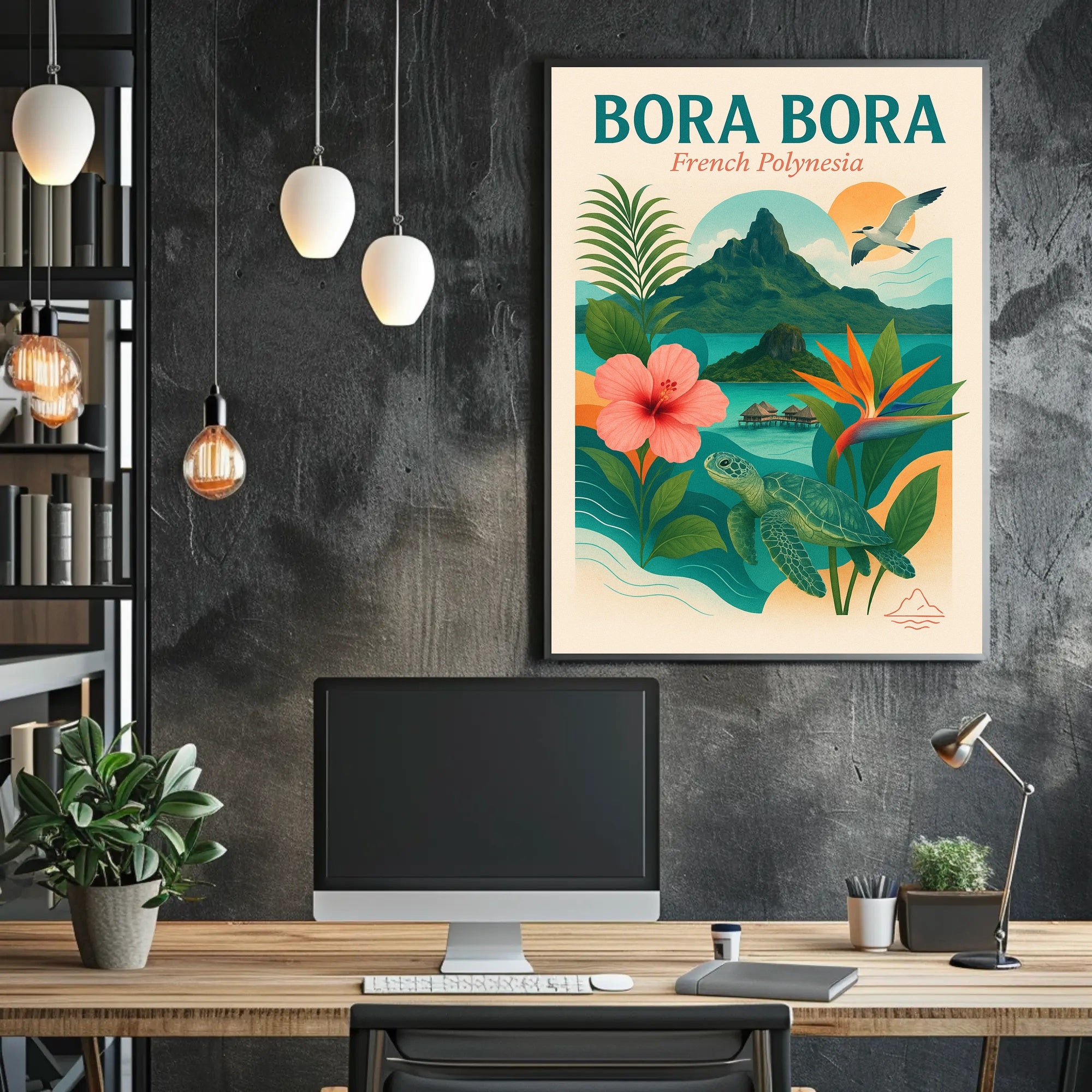 Bora Bora Idyllic Escape Travel Poster PosterGoat
