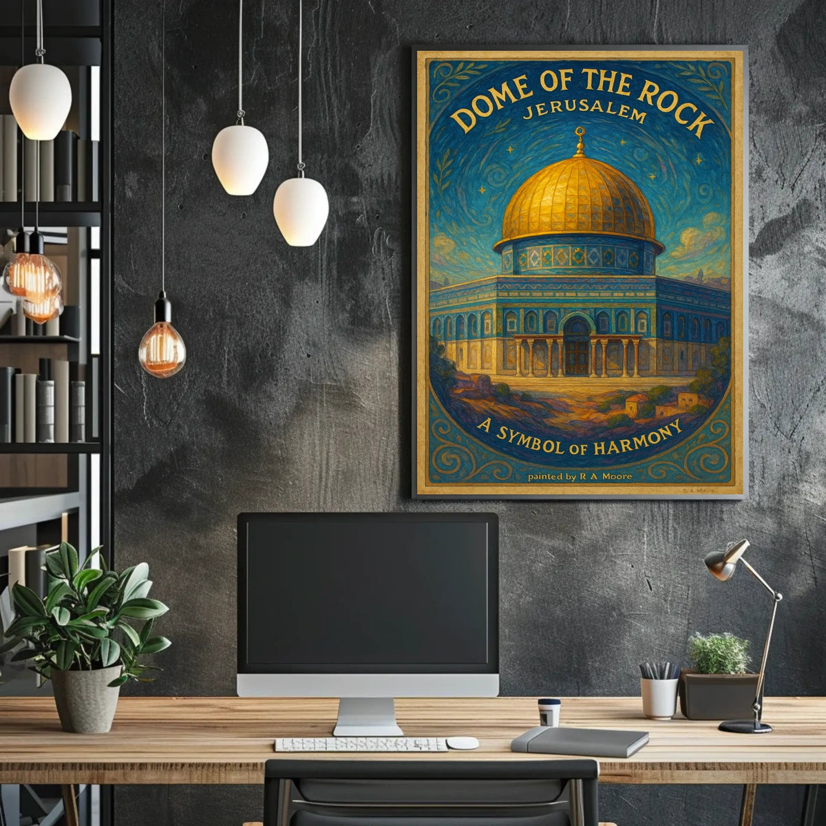 Dome Of The Rock A Symbol Of Harmony Poster