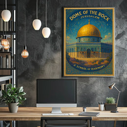 Dome Of The Rock A Symbol Of Harmony Poster