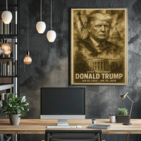 Donald Trump Forty Seventh President Pop Art Typography Patriotic Collectors Vision Poster
