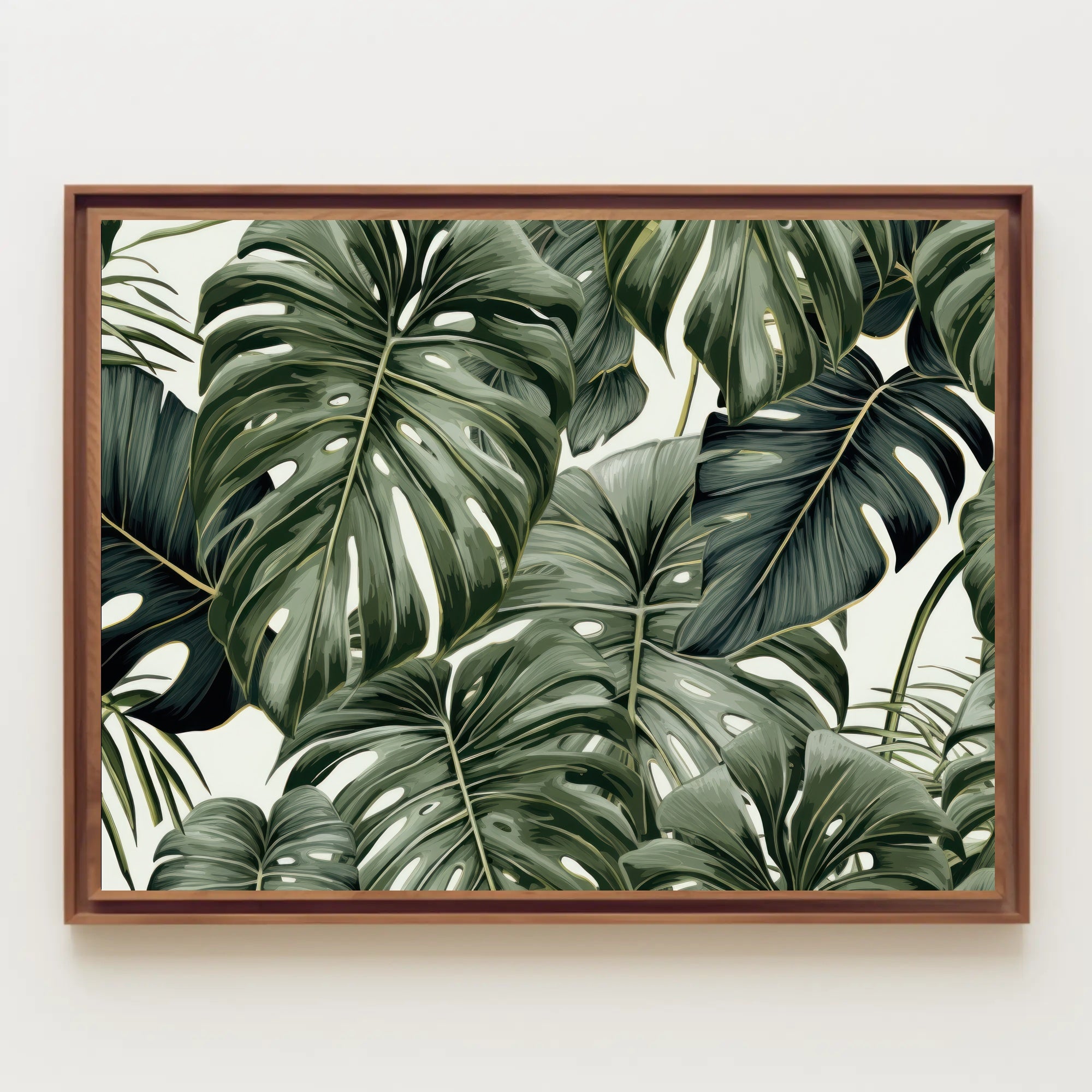 Lush Tropical Leaves Poster