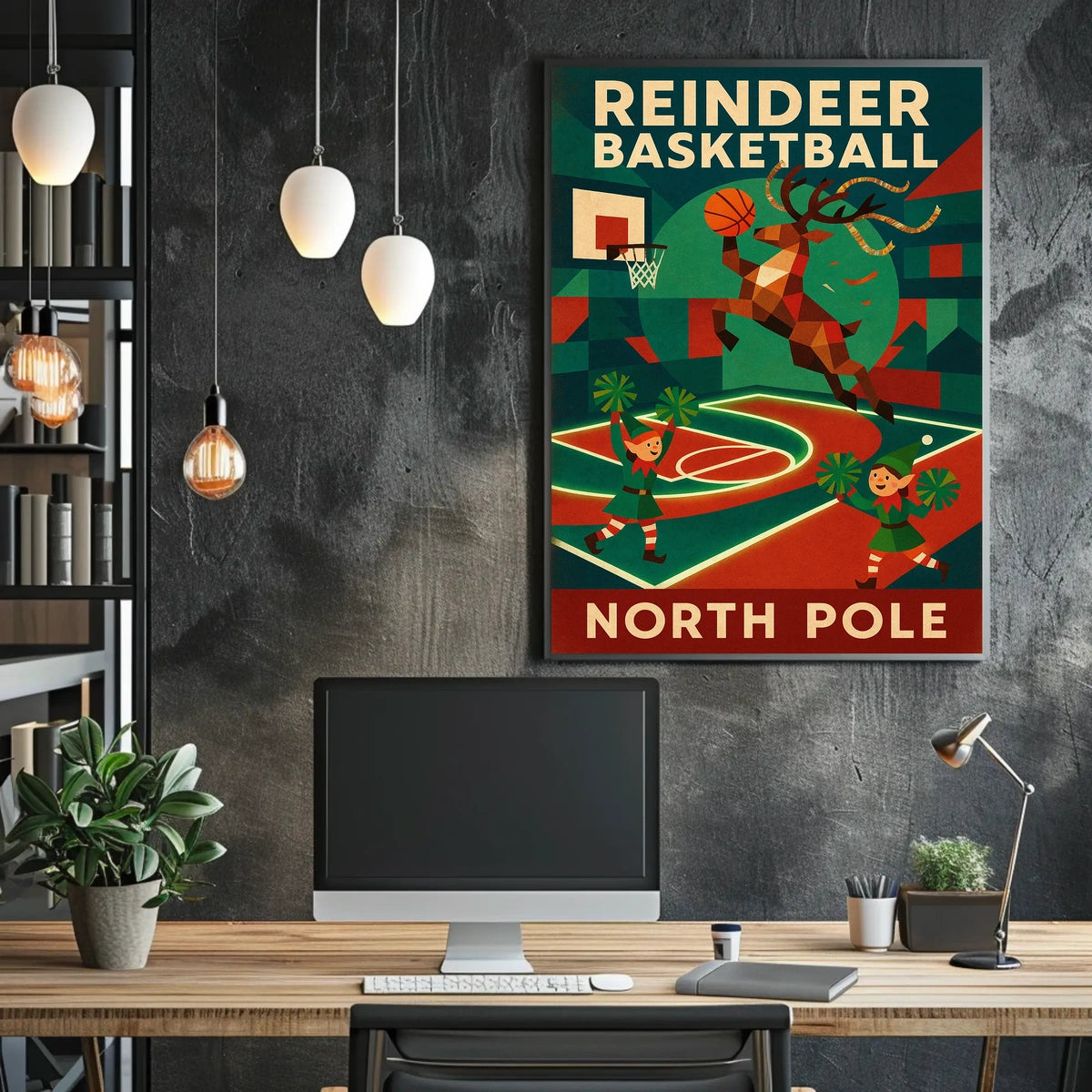 Reindeer Basketball Extravaganza Poster