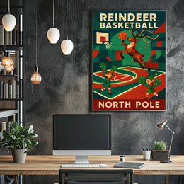 Reindeer Basketball Extravaganza Poster