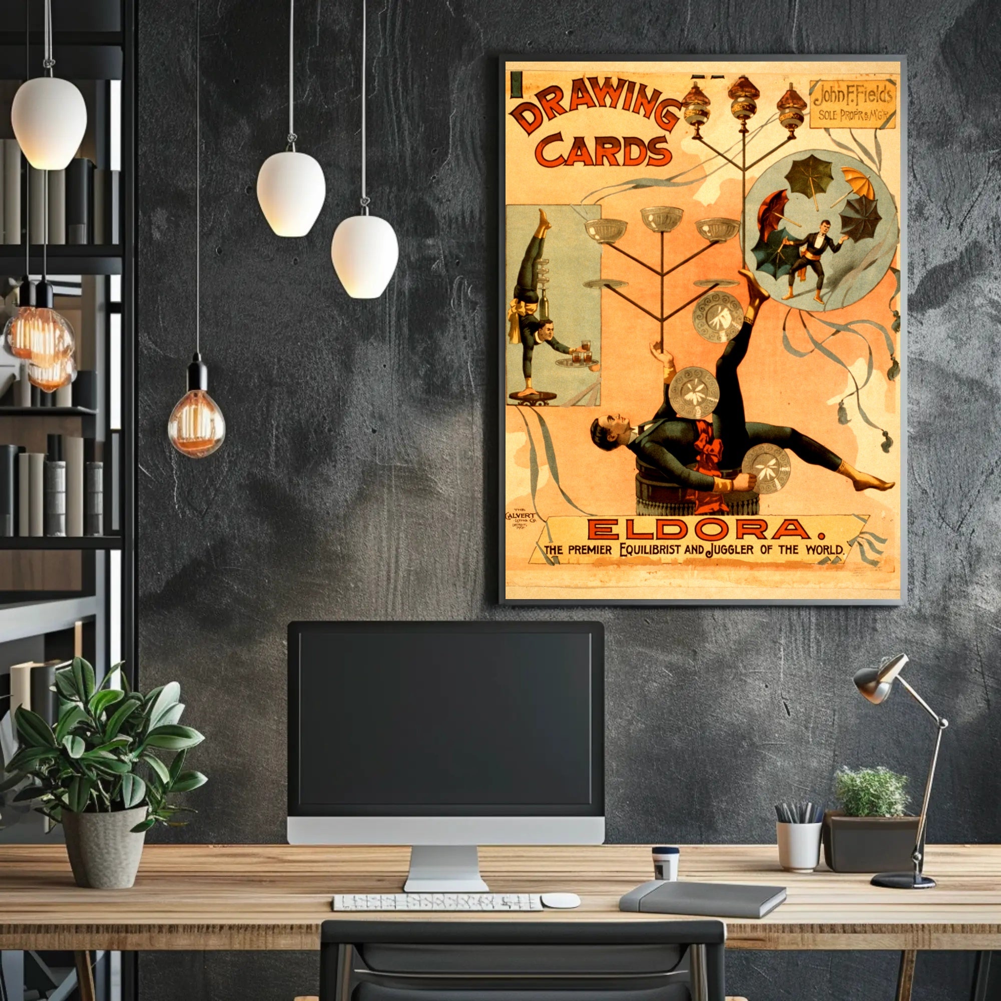 Eldora's Vintage Circus Juggling Extravaganza - Cultural or Heritage Poster