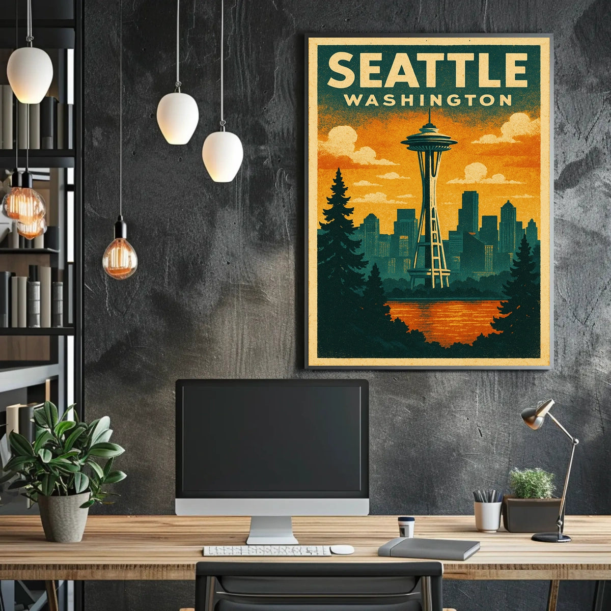 Seattle Skyline Poster