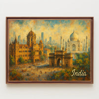 Iconic Landmarks of India Poster